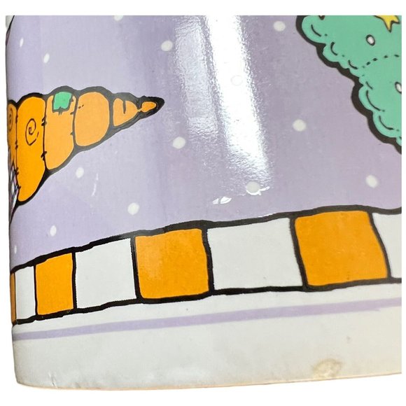 Vintage Novelty Easter Mug Bunny Rabbit In Carrot Mobile Ceramic Polka Dots - Picture 4 of 9